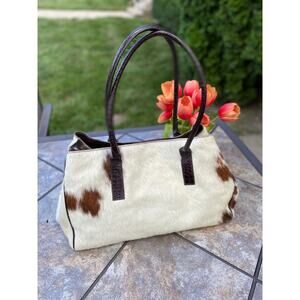 Maurizio Taiuti Italy Genuine Cowhide Leather Large Shoulder Bag Tote